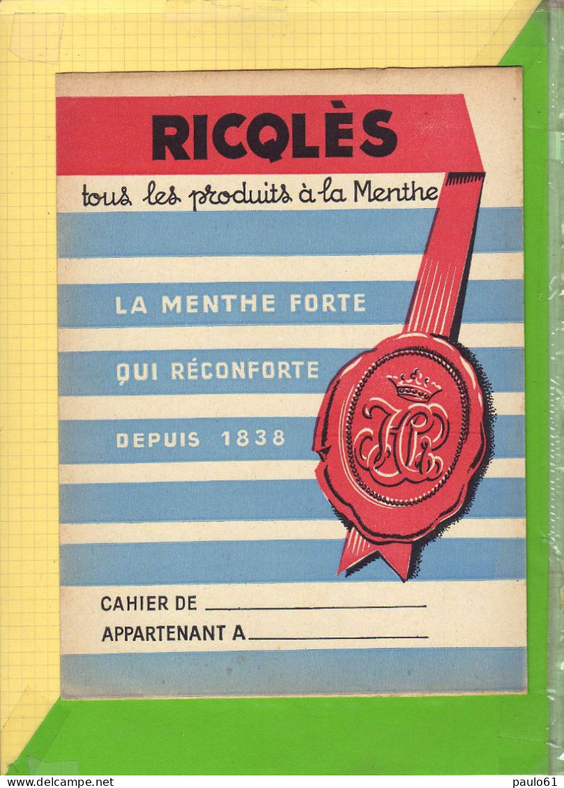 PROTEGE CAHIER  : Ricqles Menthe Qui Reconforte - Book Covers