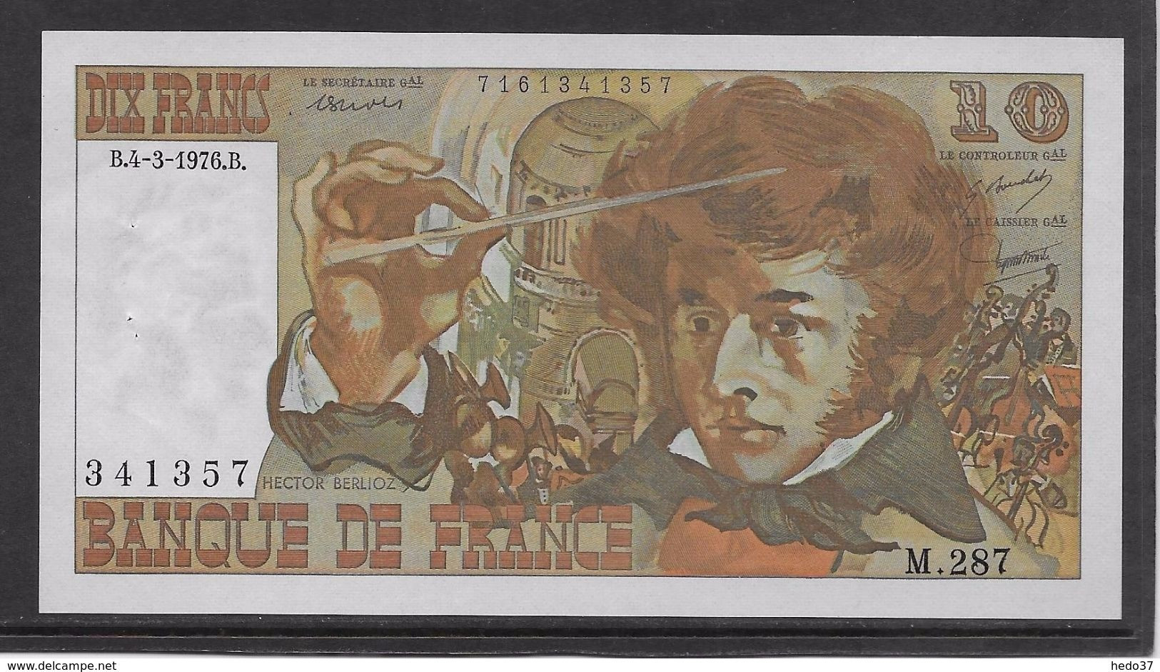 France 10 Francs Berlioz - 4-3-1976 - Fayette N°63-18 - SPL - 10 F 1972-1978 ''Berlioz''