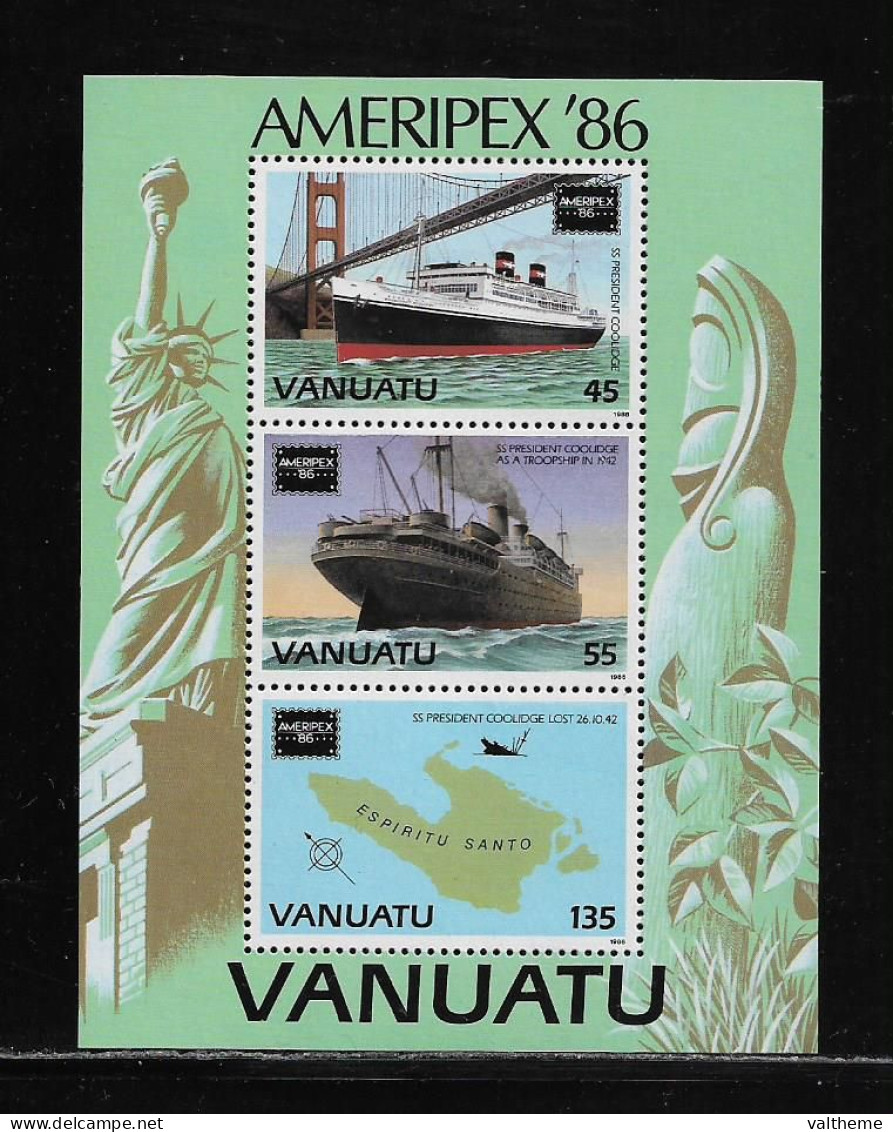 VANUATU  ( DIV - 355 )   1986   N° YVERT ET TELLIER  BLOC  N°  9     N** - Vanuatu (1980-...)