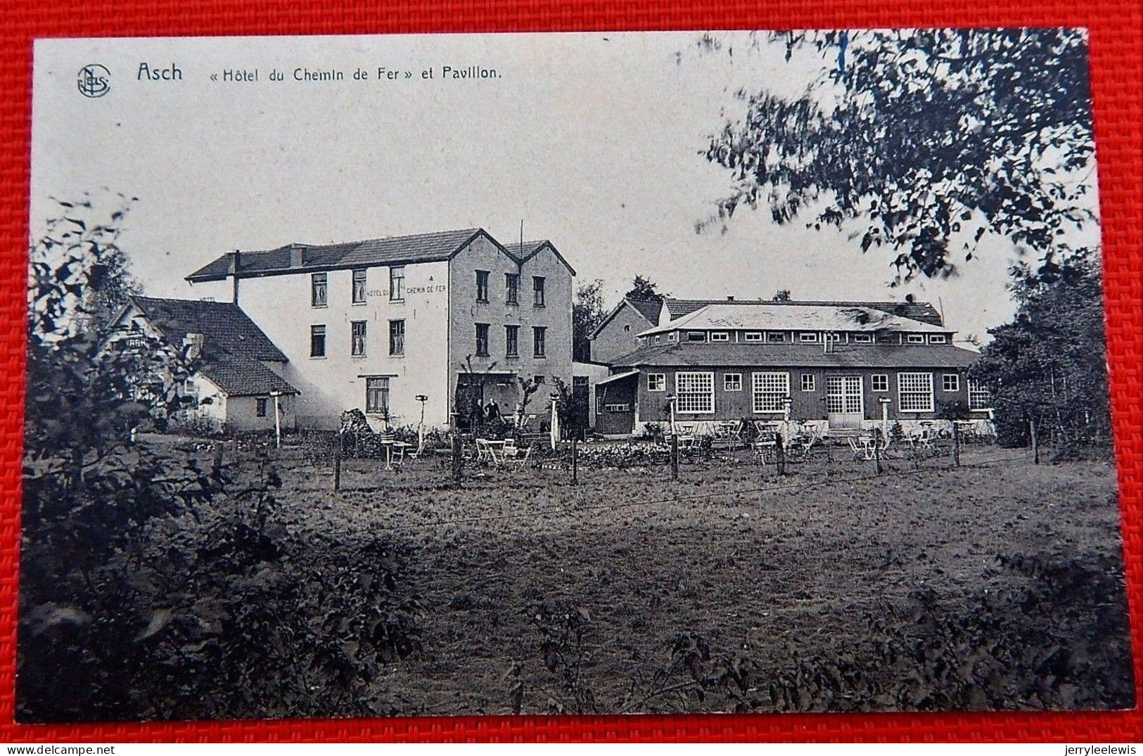 AS  -  ASCH  -  " Hôtel Du Chemin De Fer " Et Pavillon - As