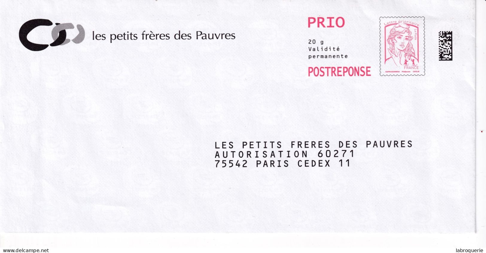 FRA - PAP - LES PETITS FRERES DES PAUVRES - N°15P176 & 99545 - PAP: Antwort/Ciappa-Kavena