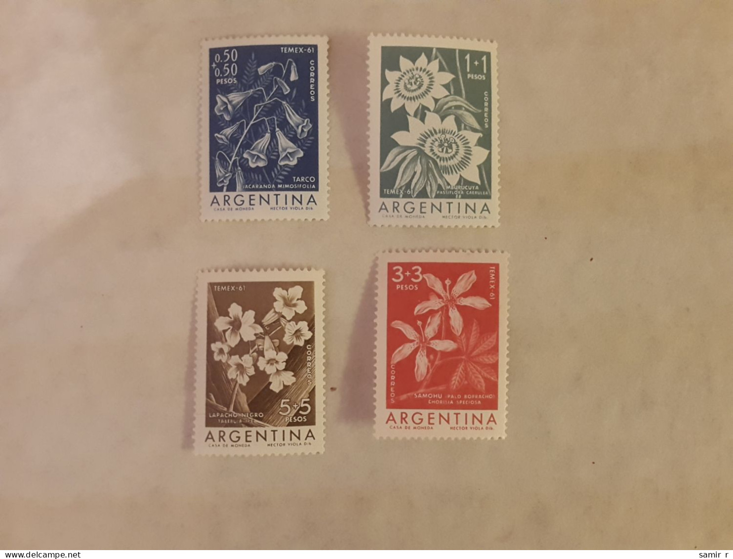 1961	Argentina Flowers (F73) - Ungebraucht