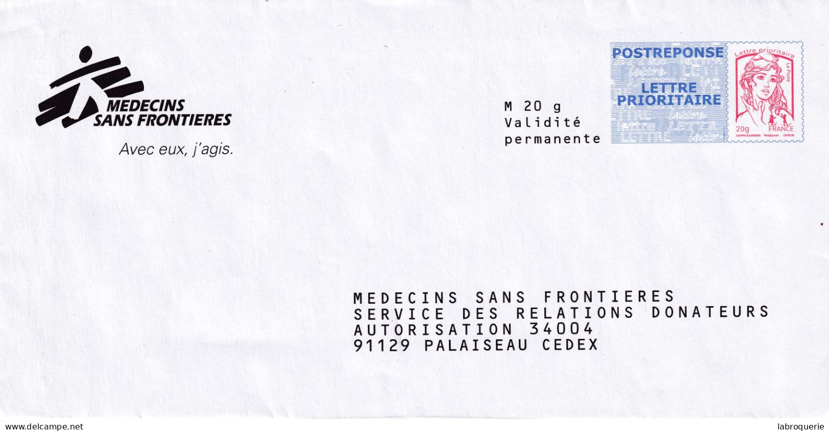 FRA - PAP - MEDECINS SANS FRONTIERES - N°14P170 - PAP: Antwort/Ciappa-Kavena