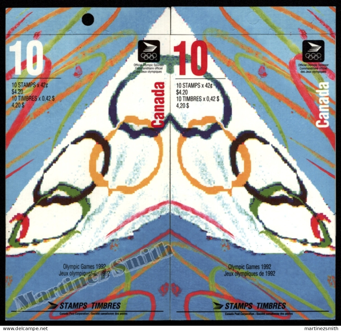 Canada 1992 Yv. C1244, White & Red Numbering Summer Olympic Games Barcelona - Booklet - MNH - Libretti Completi