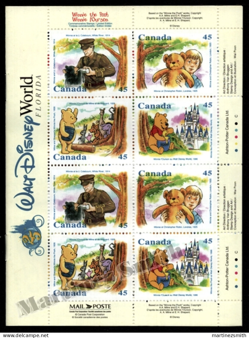 Canada 1996 Yv. C-1496, The True Story Of Winnie The Pooh Walt Disney World - Booklet - MNH - Ganze Markenheftchen