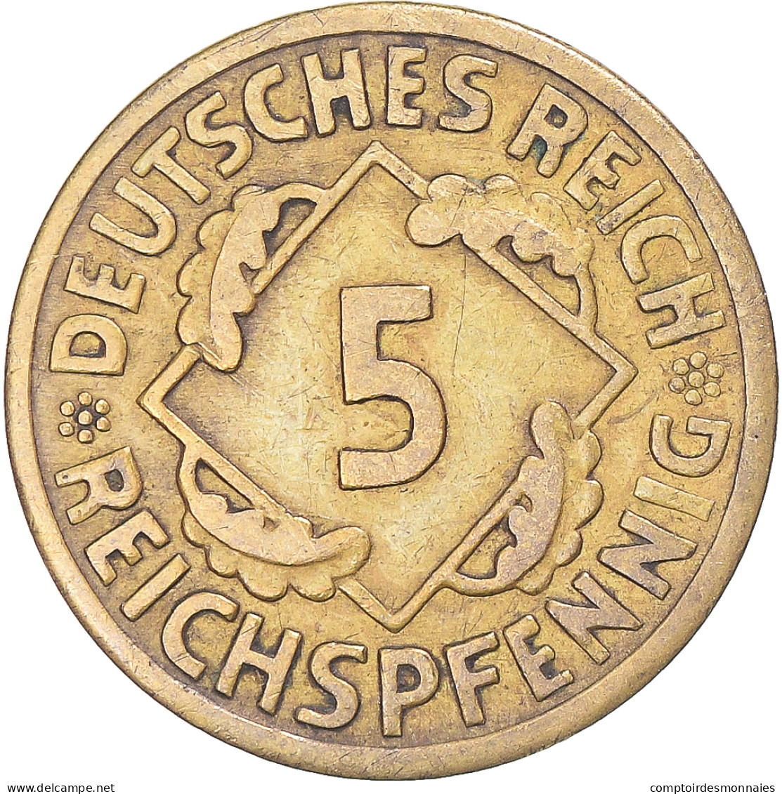 Monnaie, Allemagne, 5 Reichspfennig, 1925 - 5 Rentenpfennig & 5 Reichspfennig