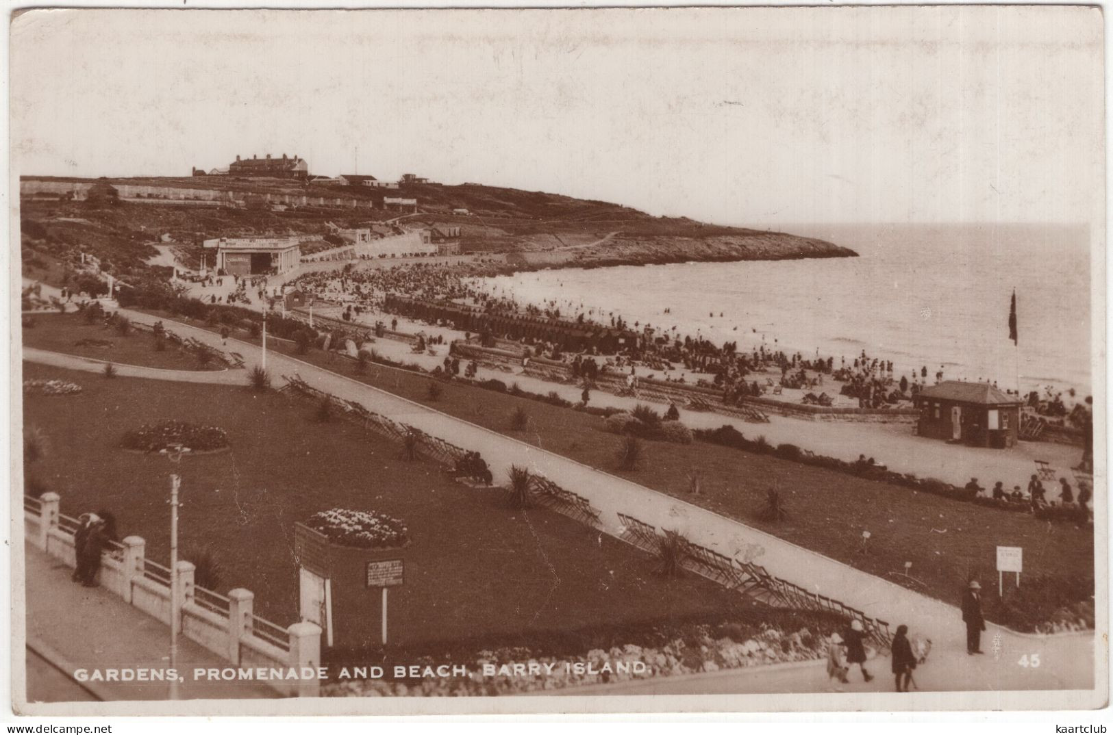 Gardens, Promenade And Beach. Barry Island - (Wales) - Glamorgan