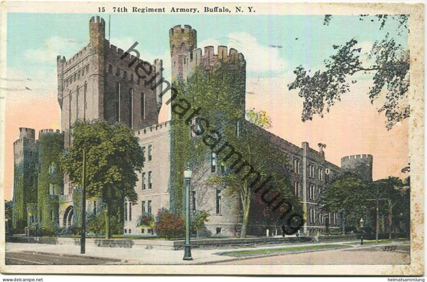 New York - Buffalo - 74th Regiment Armory - Gel. 1920 - Buffalo