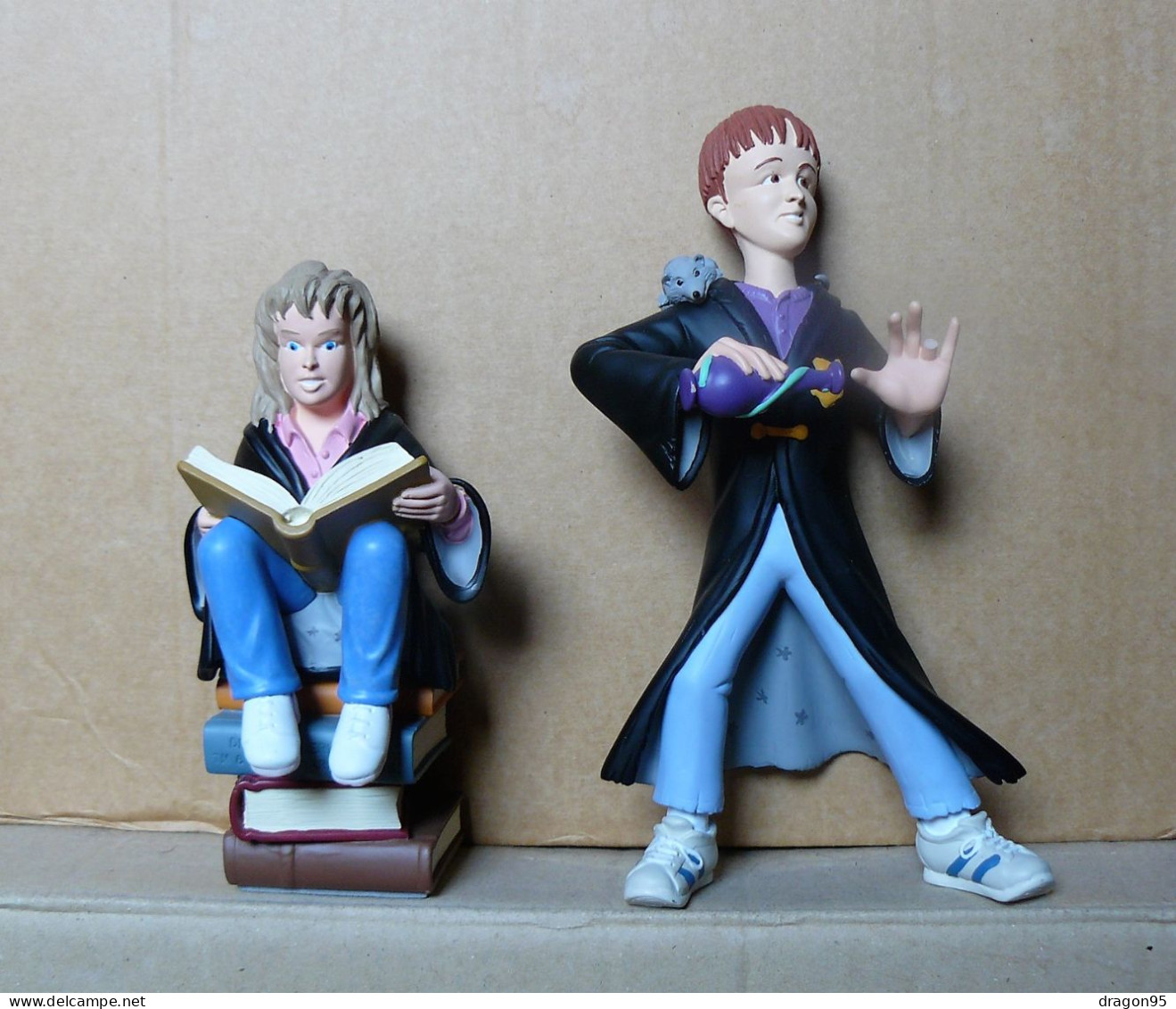 Lot De 2 Figurines Harry Potter : Ron Et Hermione - Démons Et Merveilles - 2001 - Harry Potter