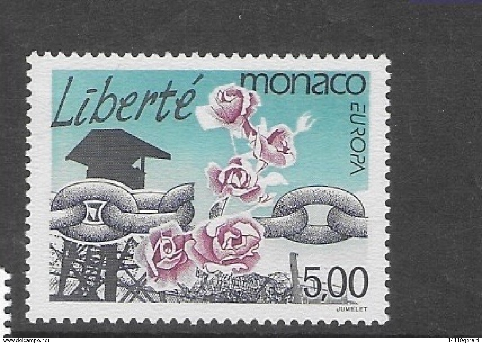 MONACO   1995 PRIX NOBEL DE LA PAIX.  N° 1987-1988 - Storia Postale