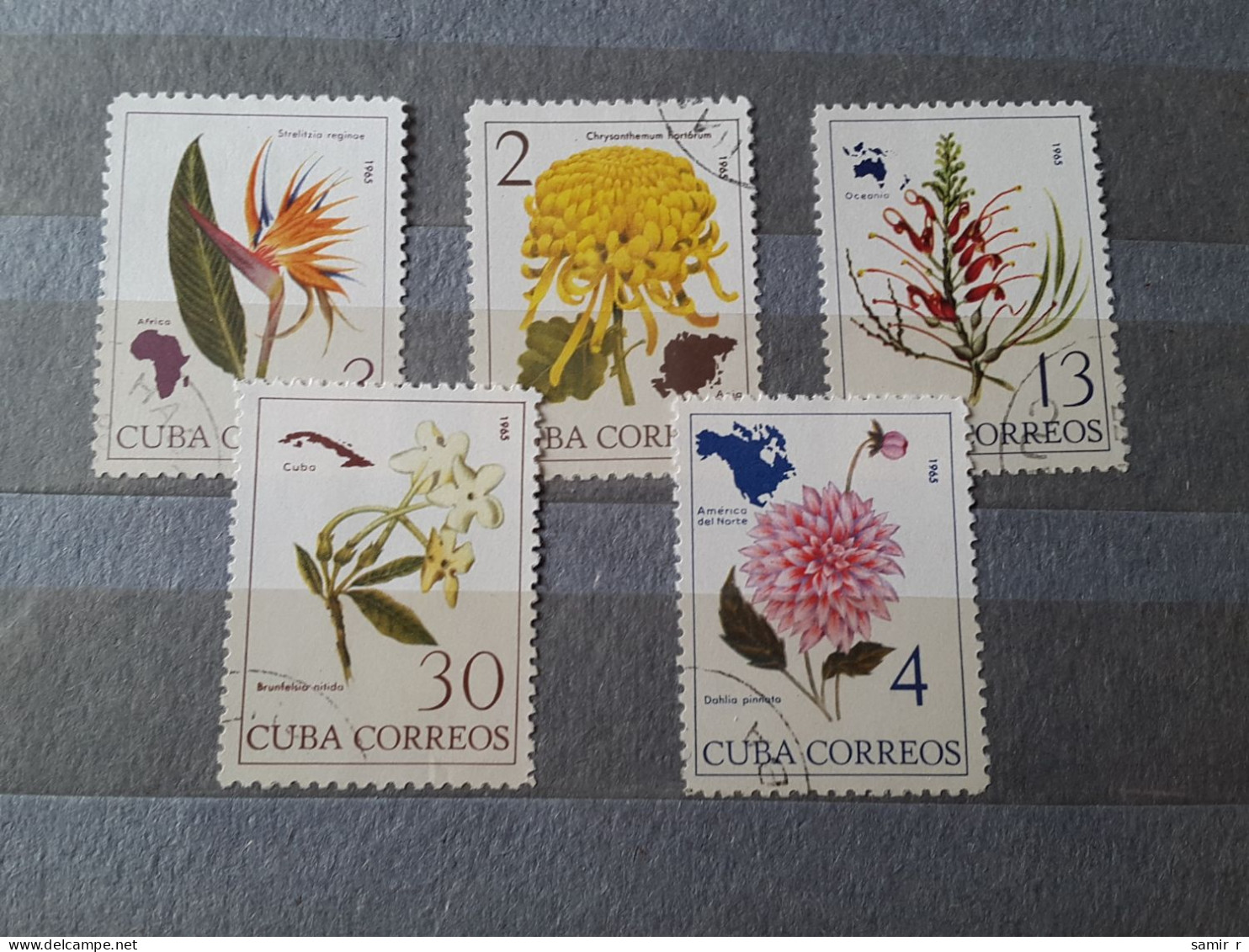 1965	Cuba Flowers (F73) - Used Stamps
