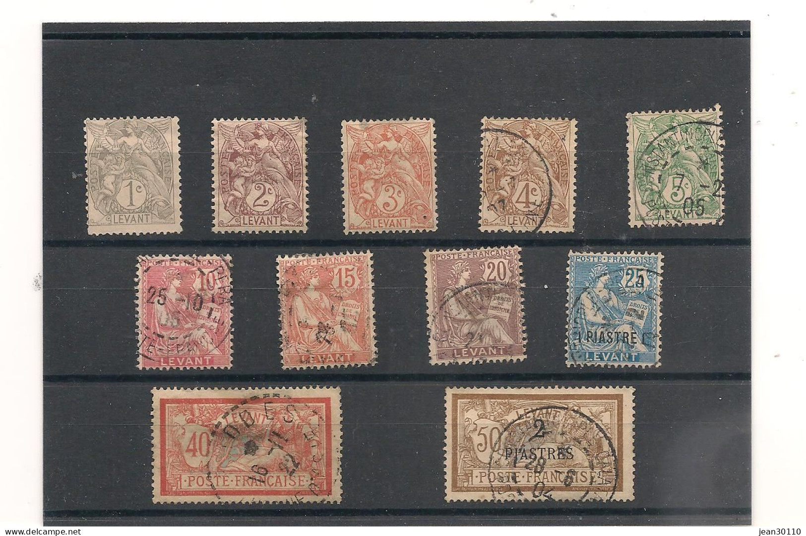 LEVANT ANNÉES  1902/1920 N°Y/T :9/20 OBLITÉRÉS - Used Stamps