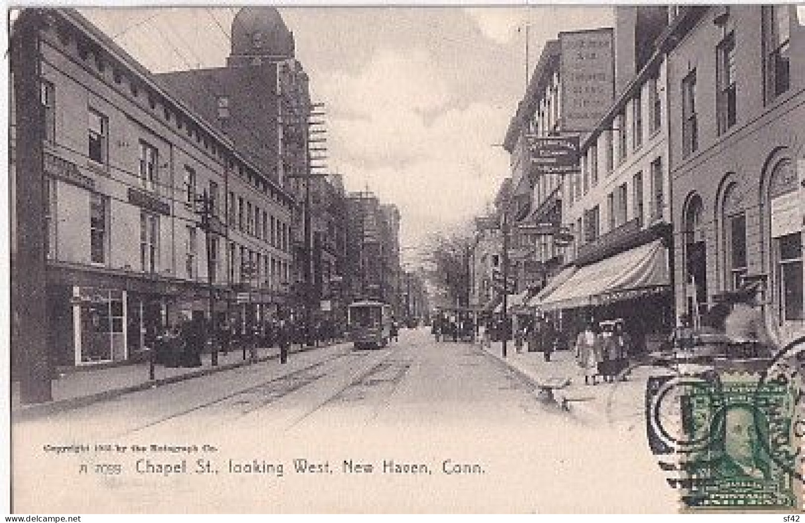 CHAPEL ST  LOOKING WEST            NEW HAVEN   + TIMBRE      PRECURSEUR     C C C 5644 - New Haven