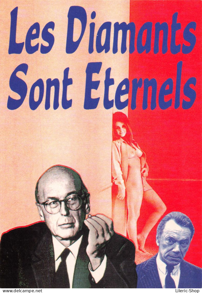 « CAMPAGNE PRÉSIDENTIELLE » 1988 LES DIAMANTS SONT ÉTERNELS - GISCARD D'ESTAING- Michel GAYOUT 1988- CPM - Satirical