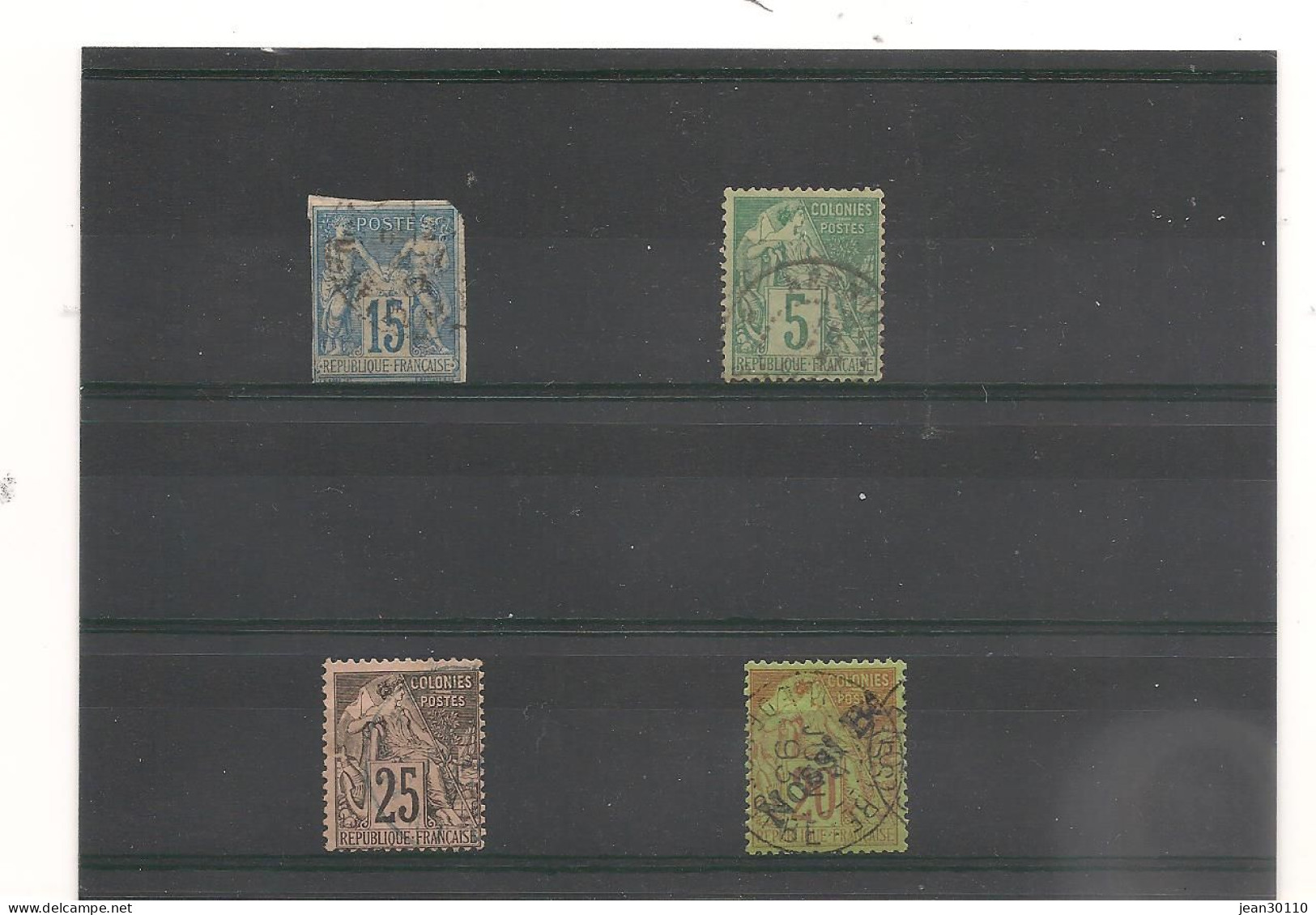 LEVANT ANNÉES  1878/1881 N°Y/T : 41-49-52-54 OBLITÉRÉS - Used Stamps