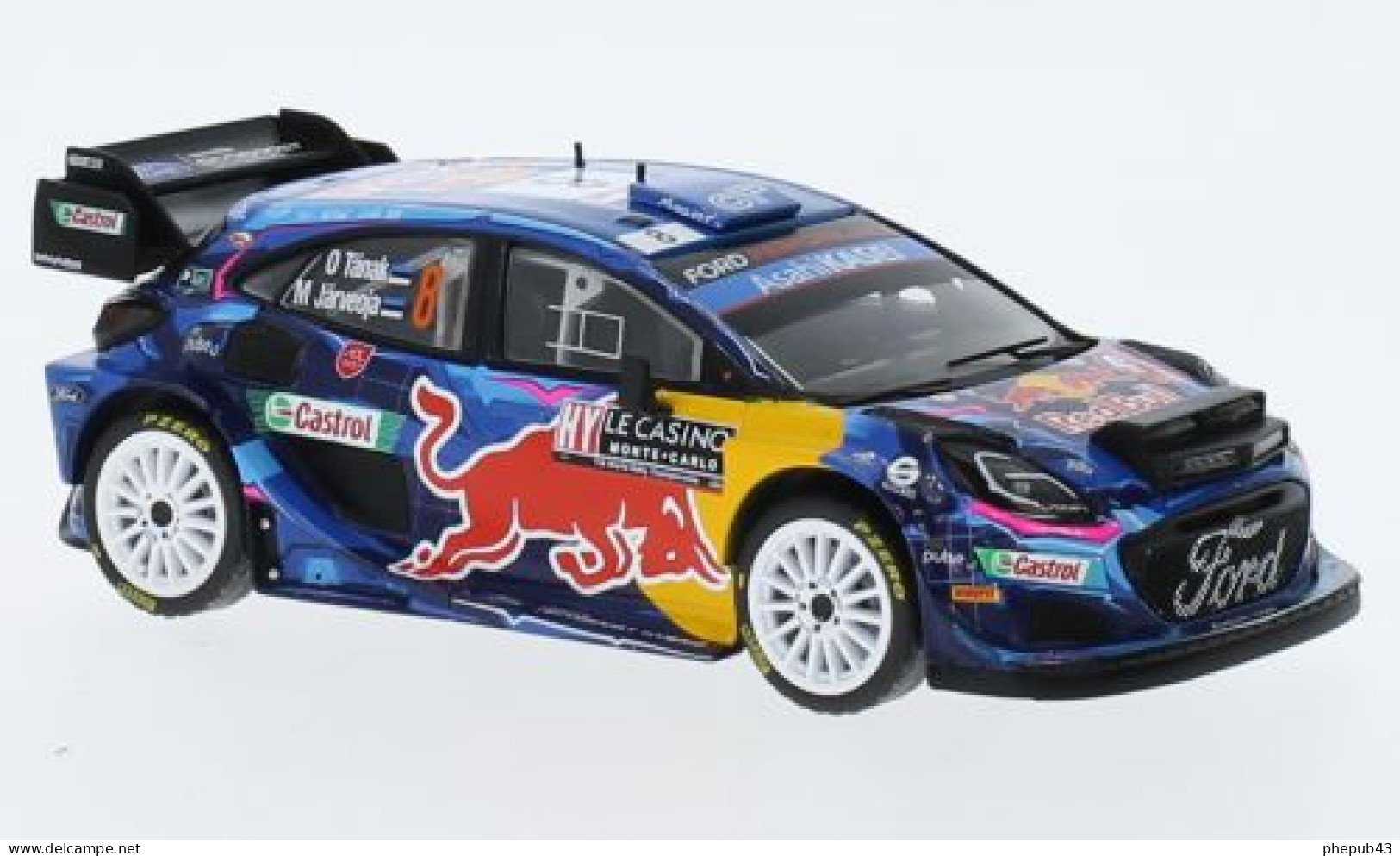 Ford Puma Rally1 - M-Sport Ford World Rally Team - Red Bull - Rallye Monte-Carlo 2023 #8 - Ott. Tanak/M. Jarveoja - Ixo - Ixo