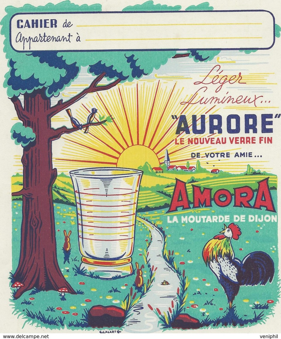 PROTEGE - CAHIER  PUBLICITAIRE  " AMORA MOUTARDE DE DIJON " TB - Moutardes