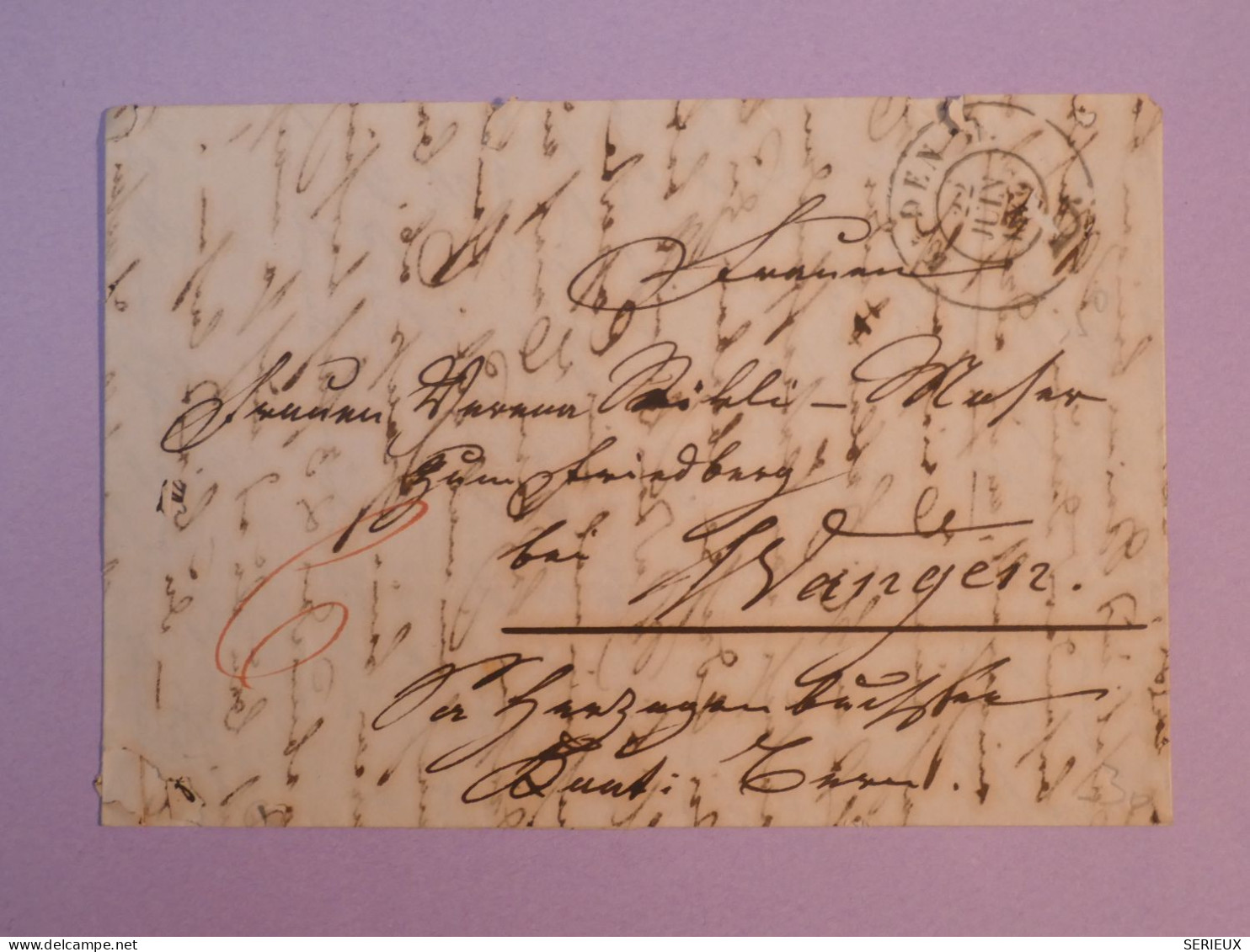 AA 38  SUISSE  LETTRE  ENV. 1830 EIDEN    ++AFF. INTERESSANT++A VOIR ++ - ...-1845 Precursores