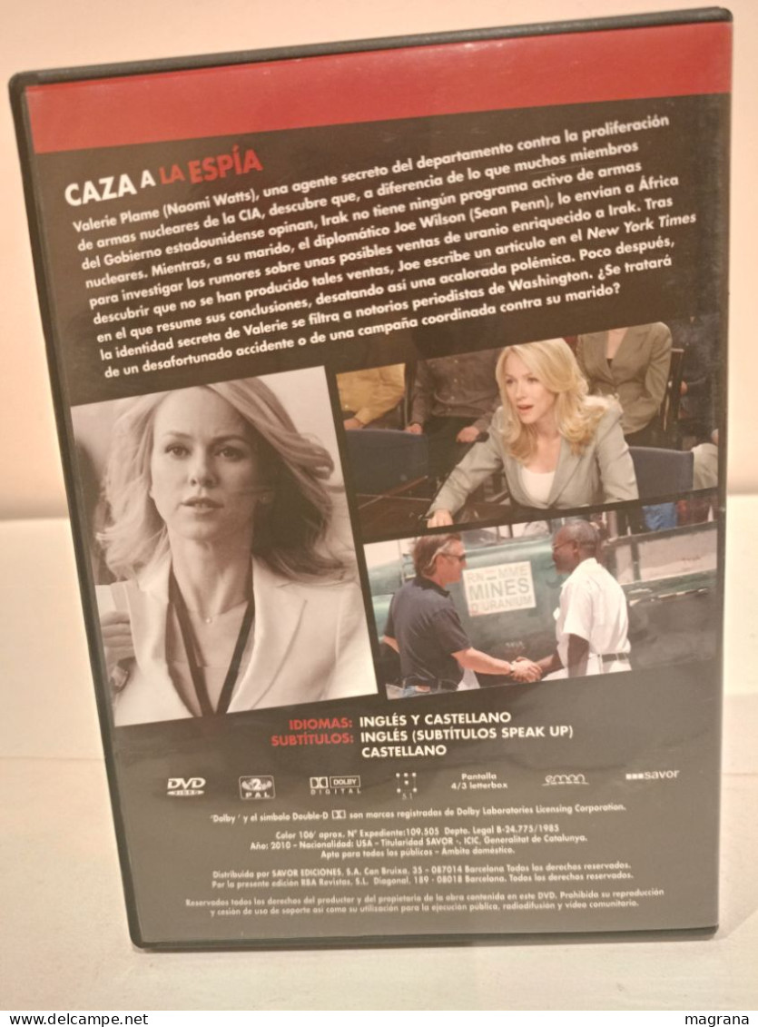 Película Dvd. Caza A La Espía. Fair Game. Basada En Hechos Reales. Naomi Watts Y Sean Penn. 2010. - Geschichte