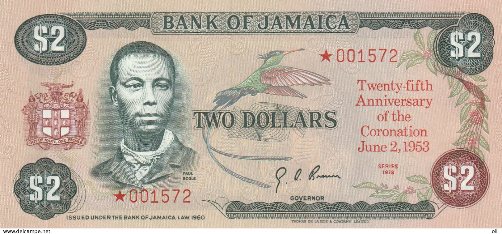 JAMAICA 1 2 5 10 Dollars 1978, P-CS3 QEII 25th Anniversary Coronation, UNC - Jamaique