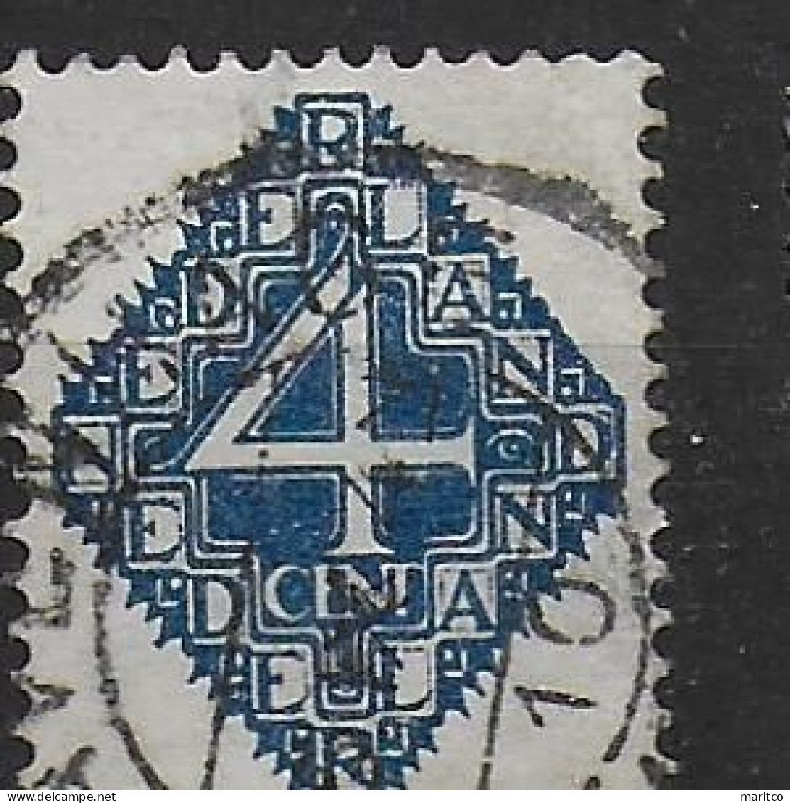 Netherlands 1923 Nr 113 P Error Plattenfehler Plaatfout - Plaatfouten En Curiosa