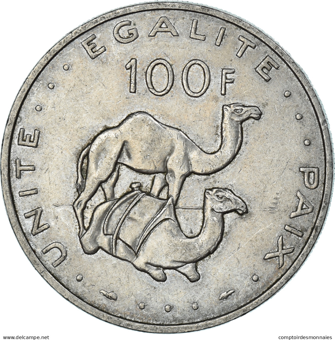 Monnaie, Djibouti, 100 Francs, 1977 - Gibuti