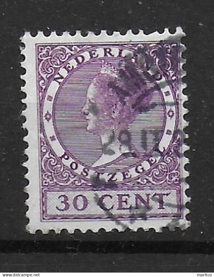 Netherlands 1924 Nr 158 PM Error Plattenfehler Plaatfout - Abarten Und Kuriositäten