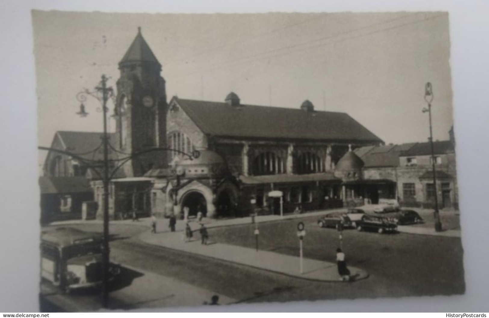 Giessen/Lahn, Bahnhof, Autos, Alter Bus, 1961 - Giessen