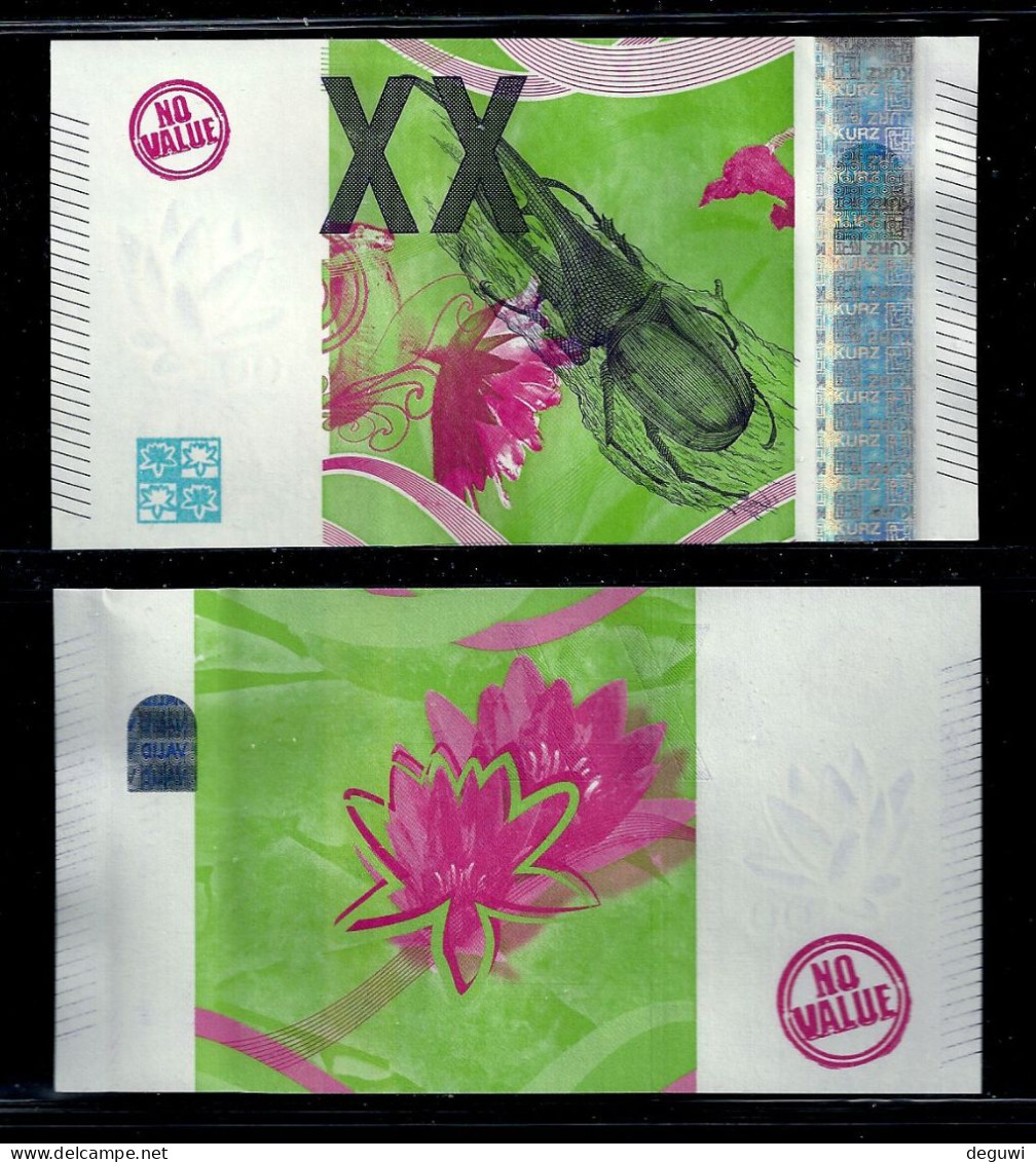 Test Note "BDF - OBERTHUR 20 Euro" Intaglio, RRRRR, UNC, Window, SPECIMEN, NEW, Euro Size. - Fiktive & Specimen