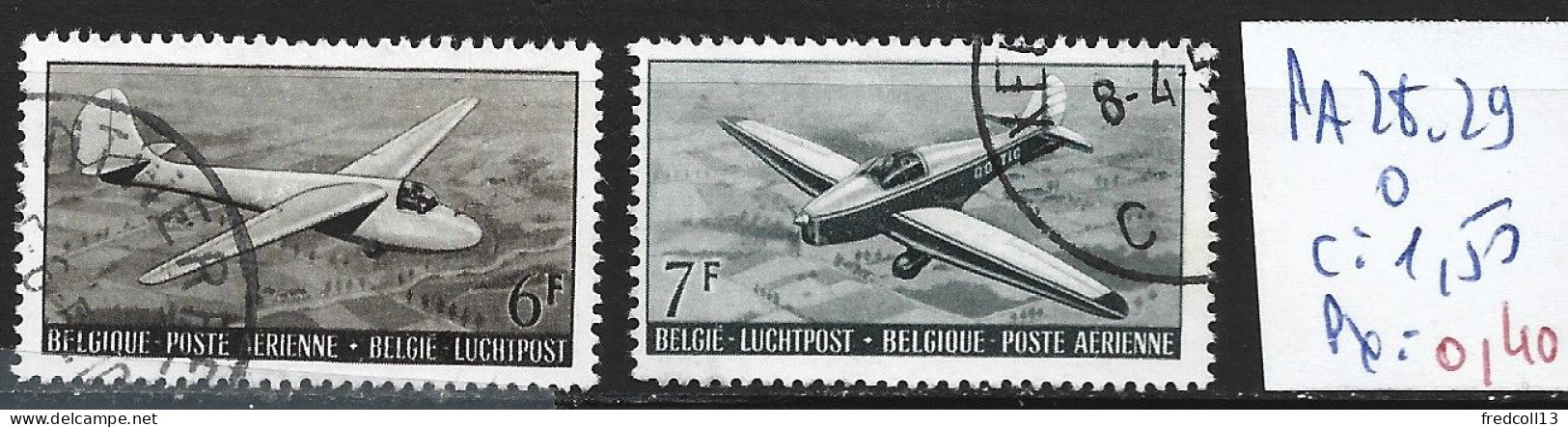 BELGIQUE PA 28-29 Oblitérés Côte 1.50 € - Afgestempeld