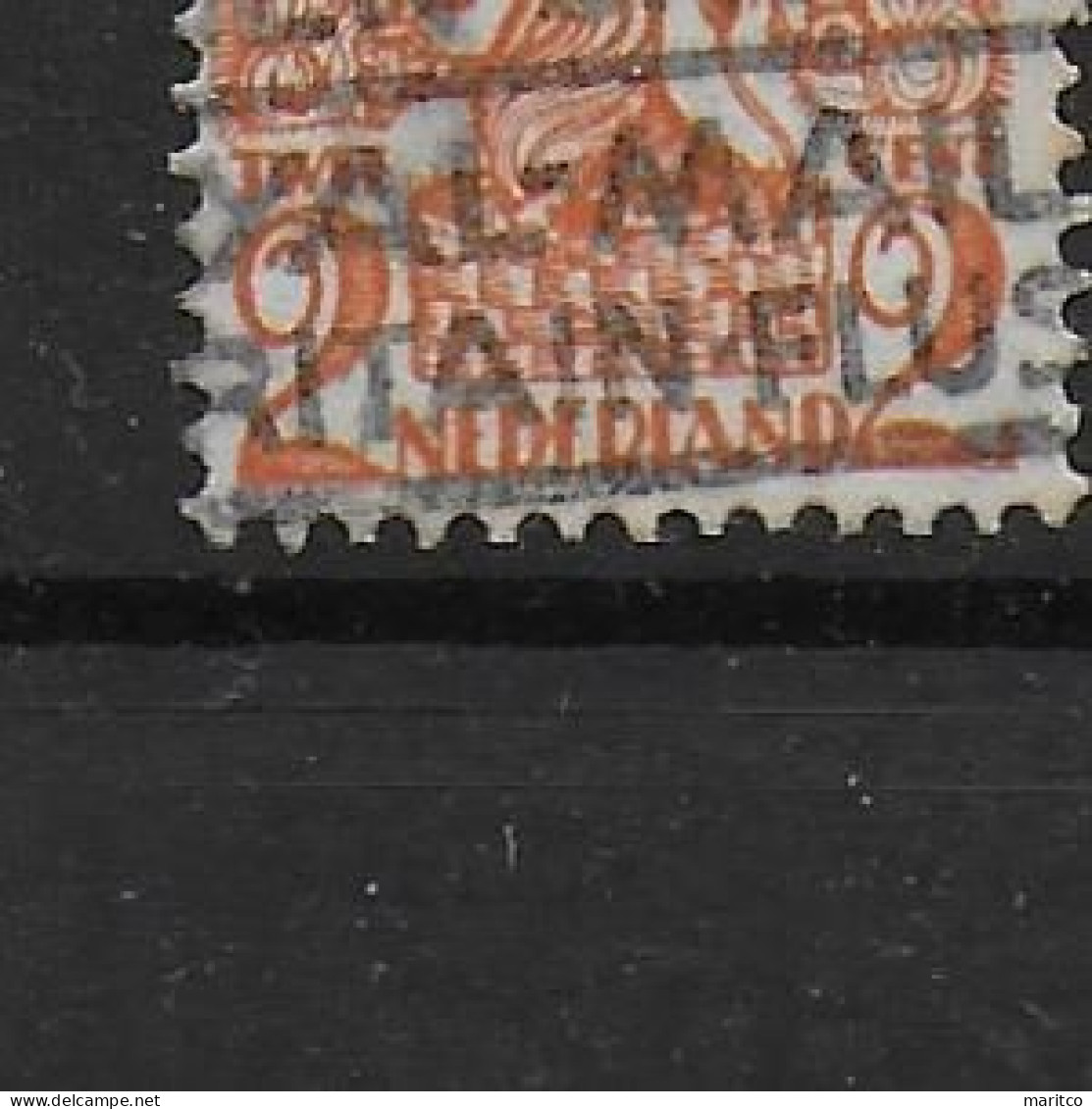 Netherlands 1923 Nr 111 PM Error Plattenfehler Plaatfout - Variétés Et Curiosités