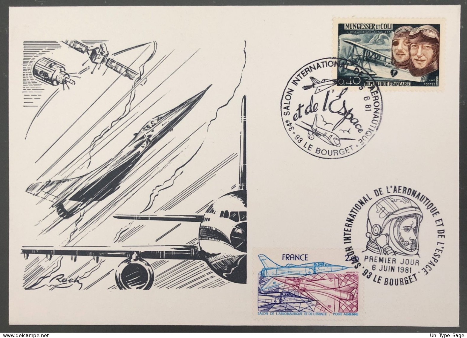 France, Salon Du Bourget 6.6.1981 - (B1571) - Gedenkstempel