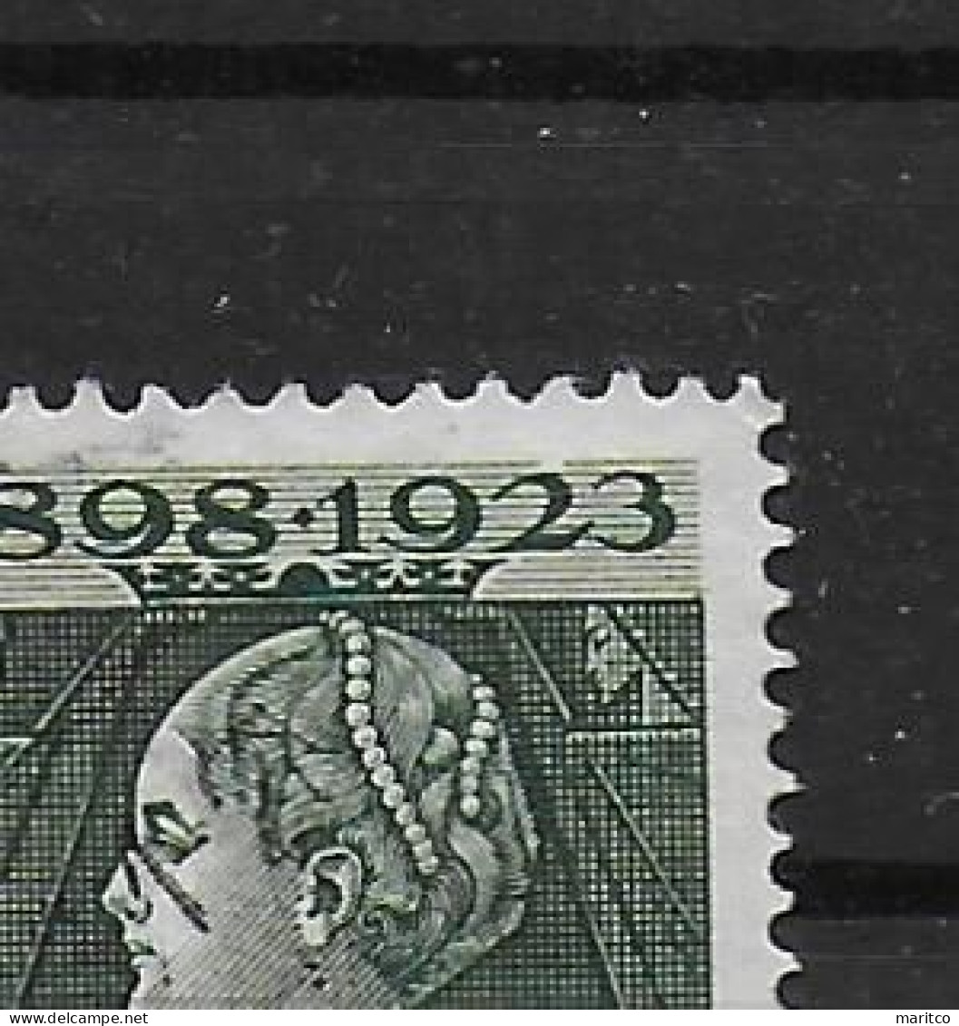 Netherlands 1923 Nr 121 P Error Plattenfehler Plaatfout - Variétés Et Curiosités