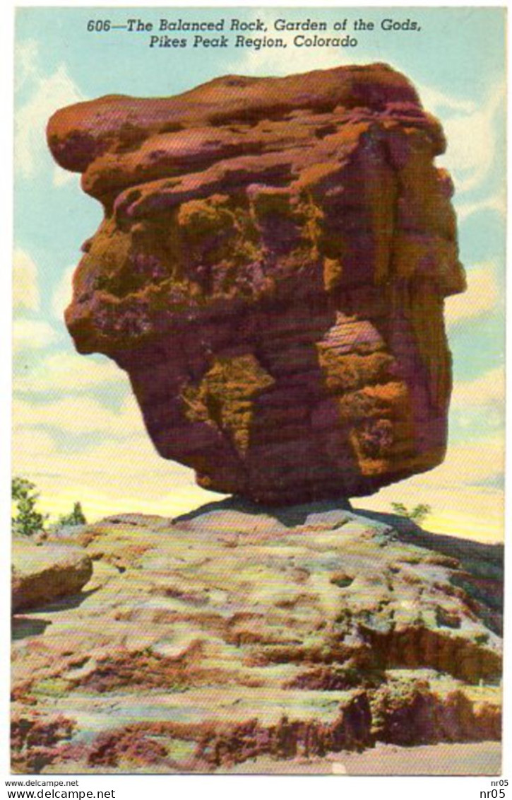 The Balanced Rock, Garden Of The Gods, Pikes Peak Region - COLORADO ( Amerique Etats Unis ) - Autres & Non Classés