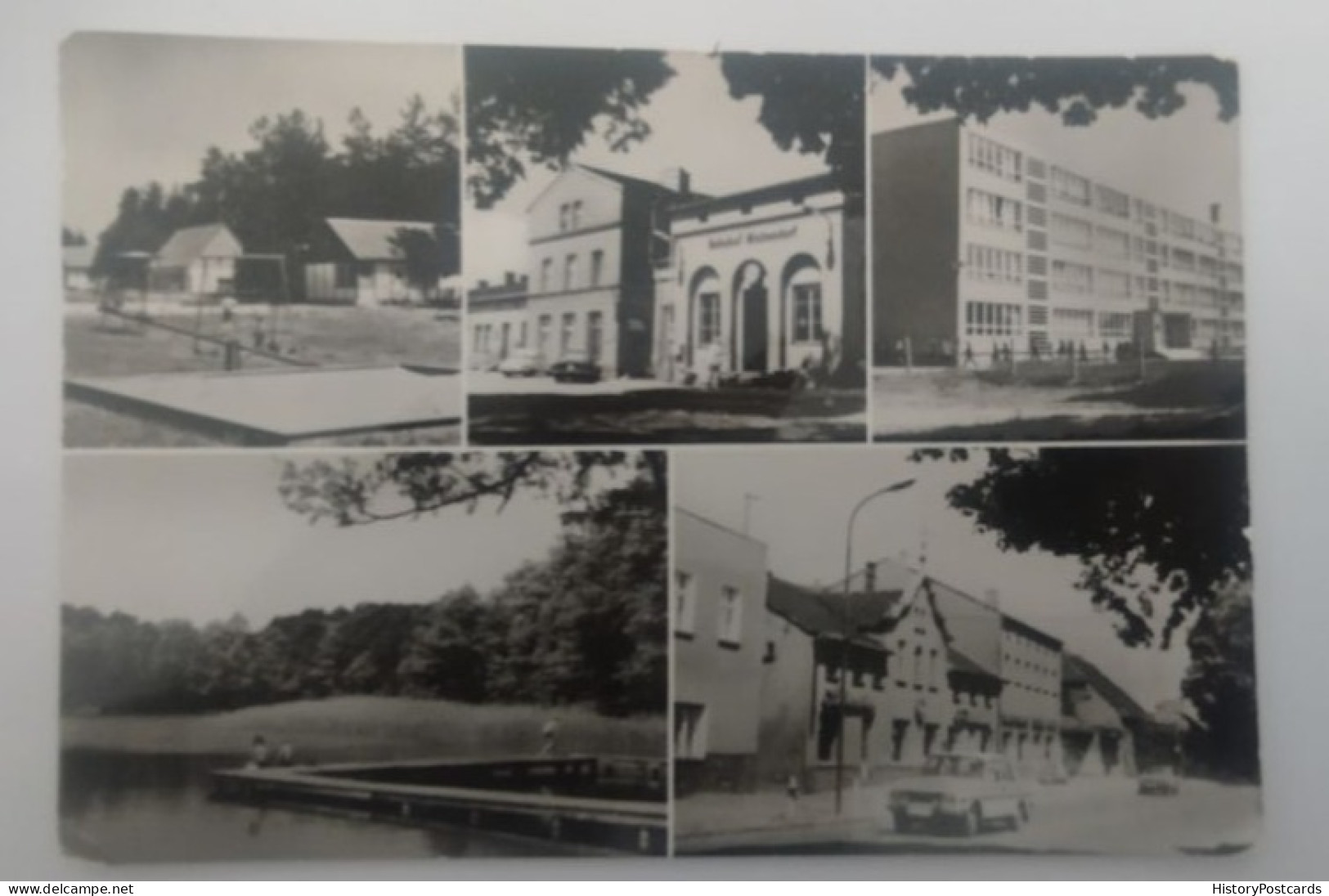 Michendorf, Kr.Potsam, Bahnhof, Schule, PKW Wartburg, DDR, 1984 - Michendorf