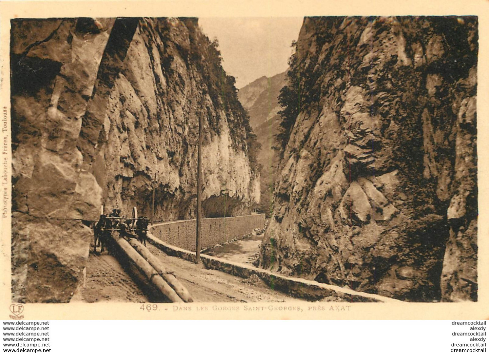 11 GORGES SAINT-GEORGES. Transport Du Bois Avec Attelage - Axat