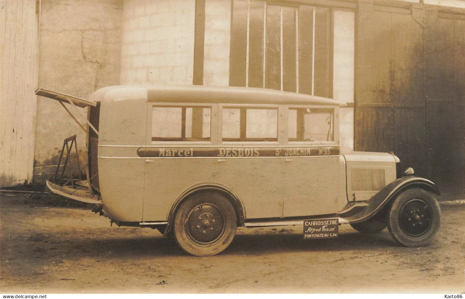 St Joachim * Carte Photo * Automobile Autobus Autocar Car Bus Marque Type Modèle ?* Carrosserie Alfred Tassé Pontchâteau - Saint-Joachim