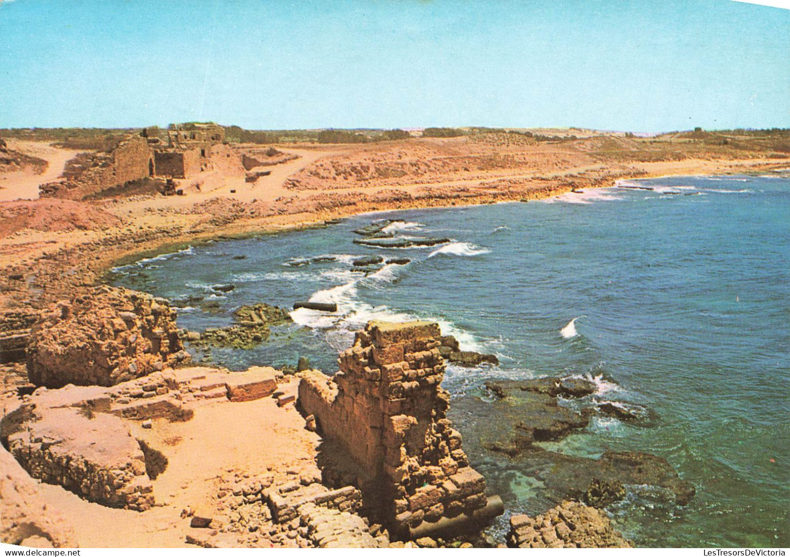 ISRAËL - Césarée - Ruines Du Port De Césarée Et Les Murs De La Ville - Carte Postale Récente - Israele