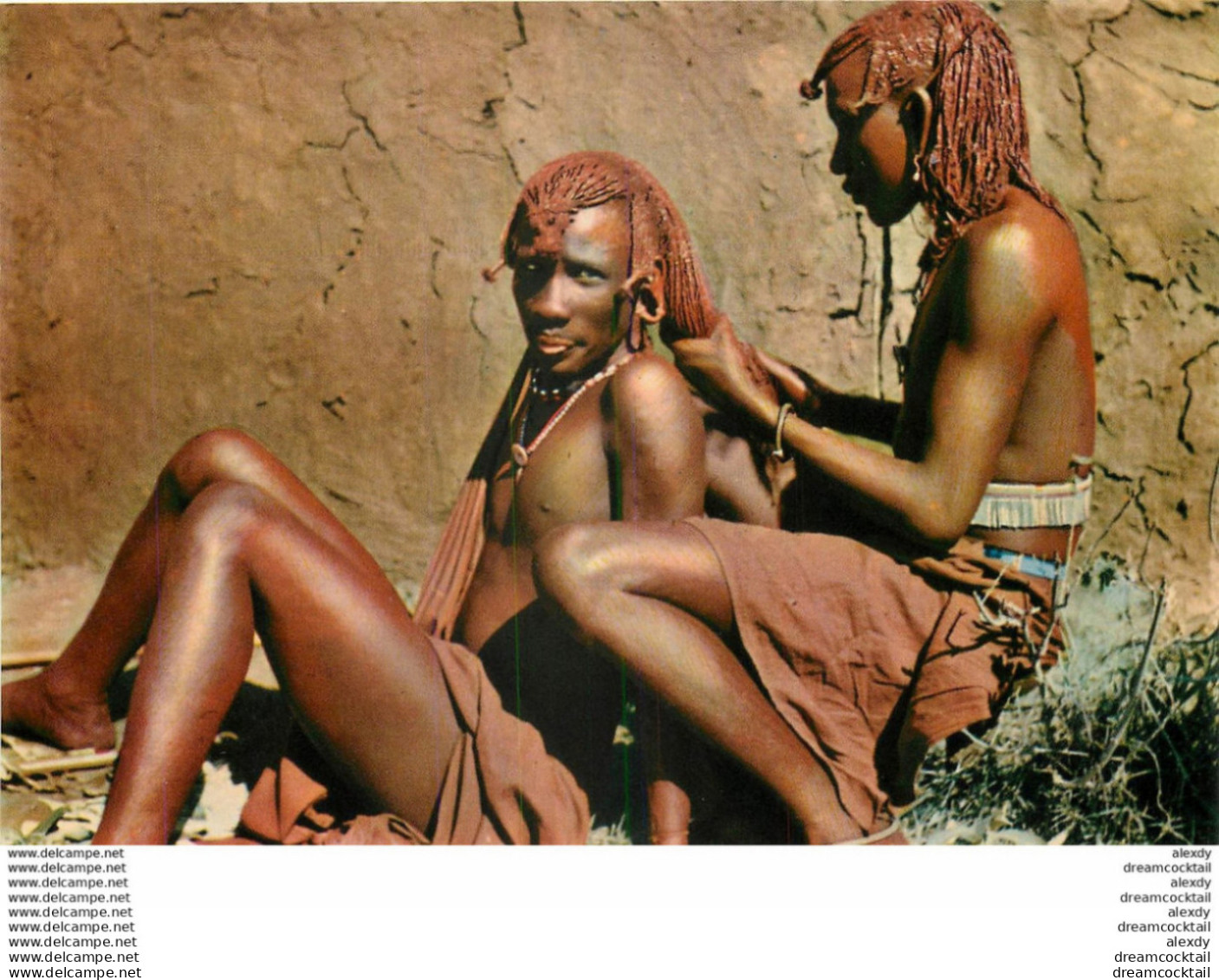 (MI) Photo Cpsm Cpm Afrique. KENYA. Masai Men Hairdressing - Kenya