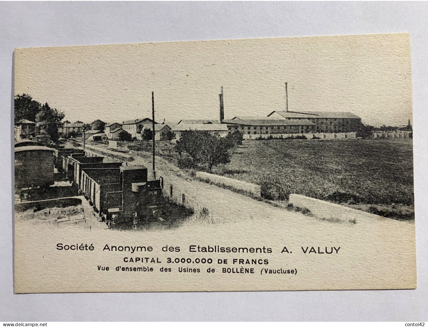 84 BOLLENE PUBLICITE ETABLISSEMENTS VALUY USINES  VAUCLUSE - Bollene