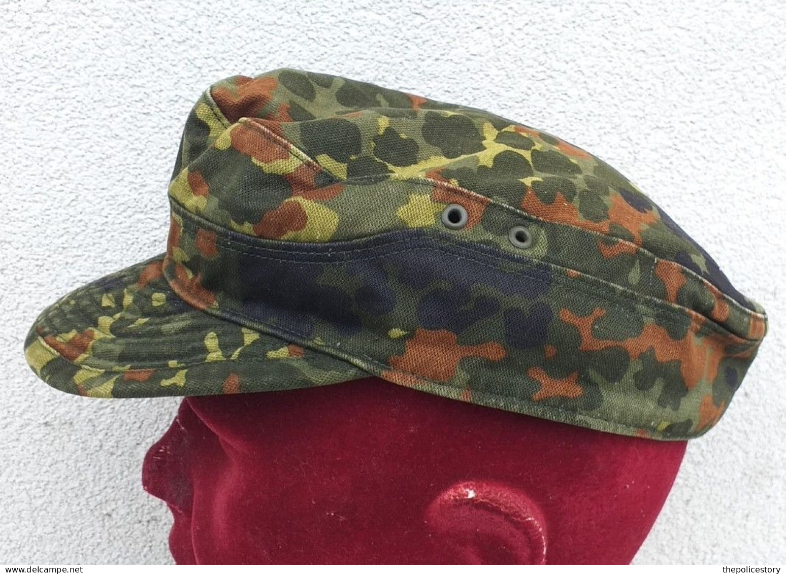 Berretto da campo tedesco Bundeswehr mimetismo Flecktarn tg. 57 circa