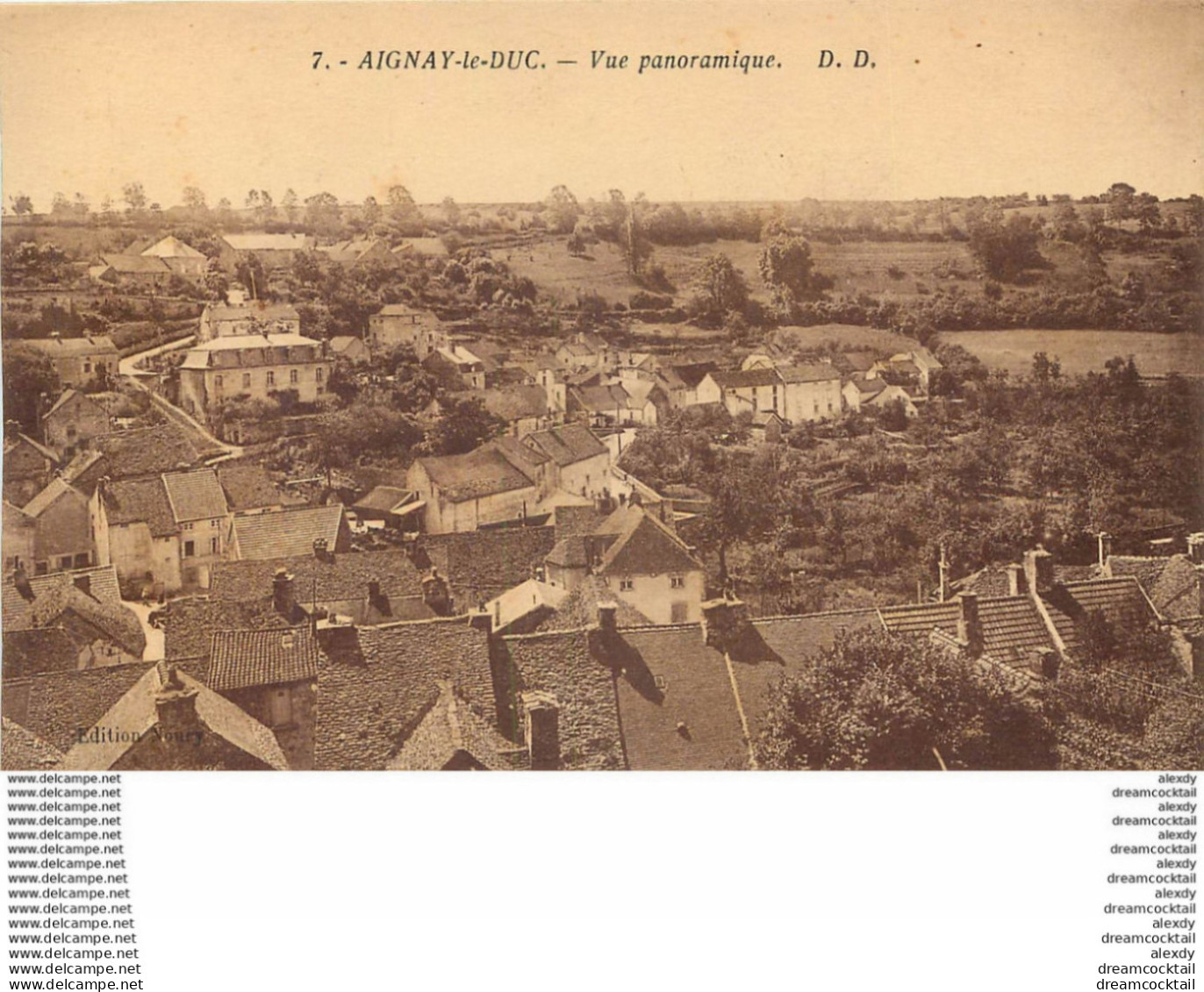 (21)  AIGNAY-LE-DUC. Vue Panoramique 1932 - Aignay Le Duc