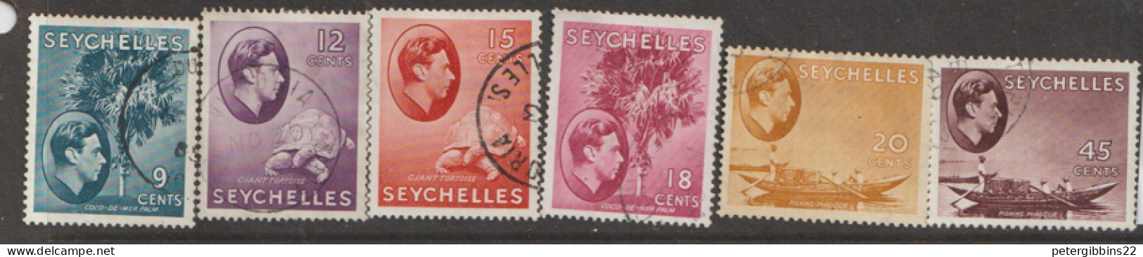 Seychelles  1939  Various Values  Fine Used  T - Seychelles (...-1976)