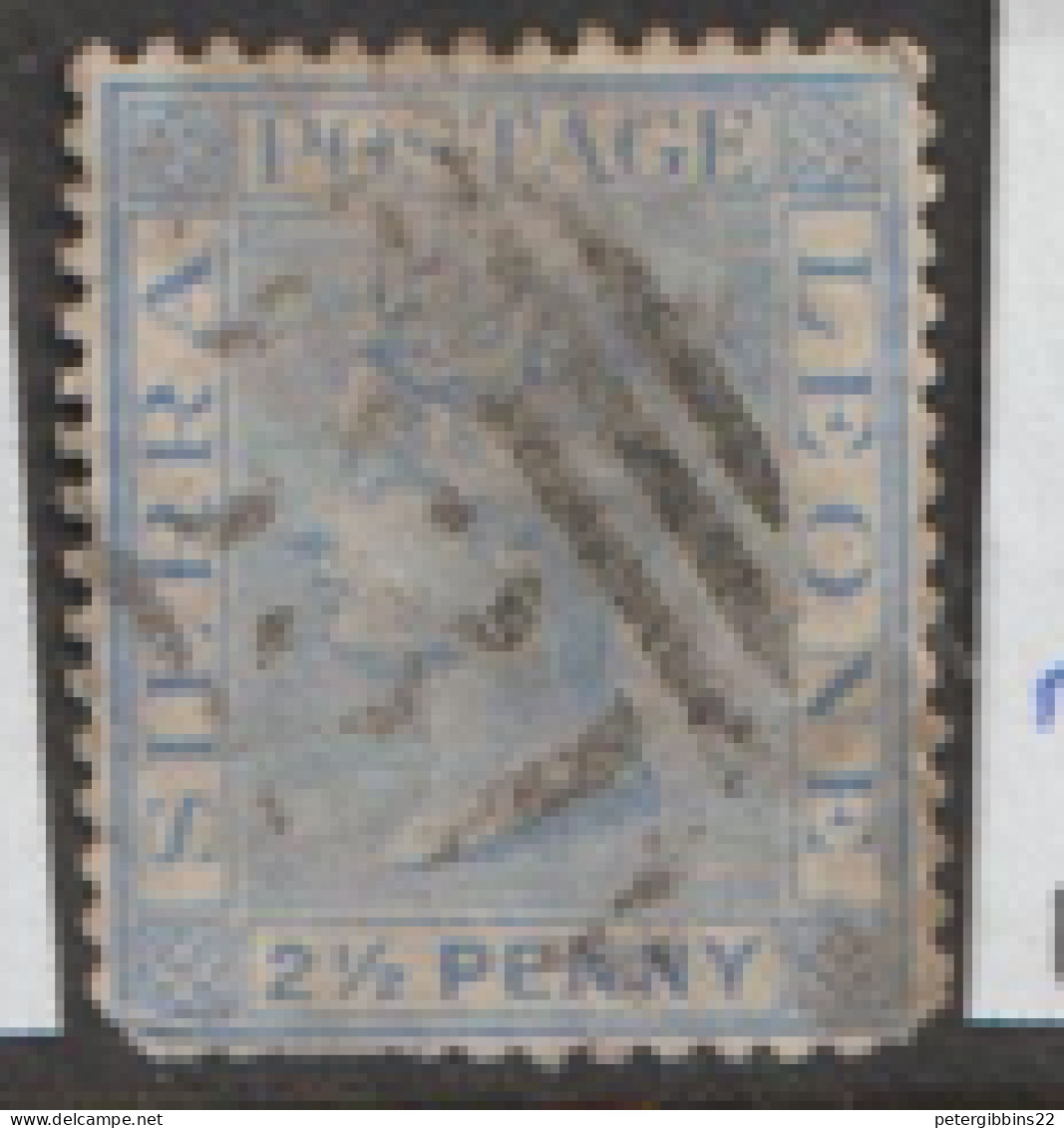Sierra  Leone   1884  SG  31  2.1/2d  Bottom Perfs Fine Used - Sierra Leone (...-1960)