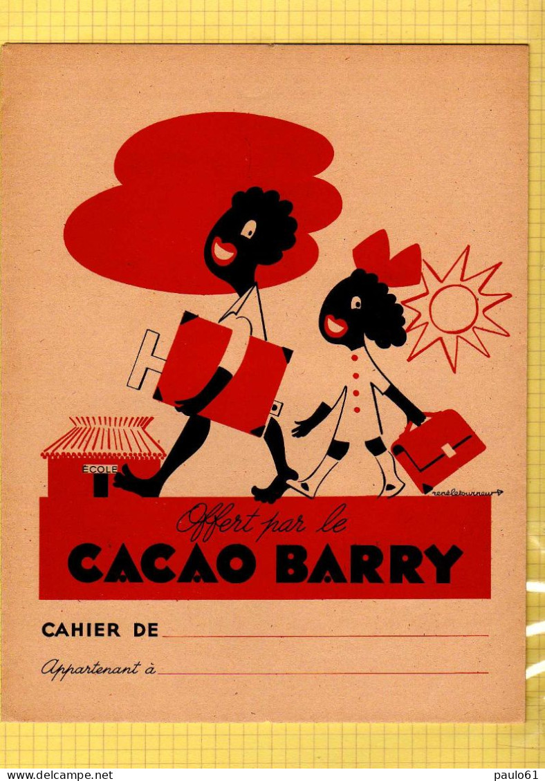 Protege Cahier Cacao BARRY  (Bandelettes Interieures  Calcul Des Surfaces ;mesures De Longueurs - Book Covers