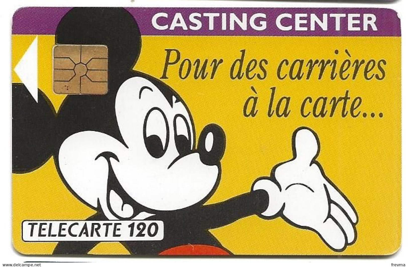 Telecarte F 202 Mickey 120 Unités GEM - 1991