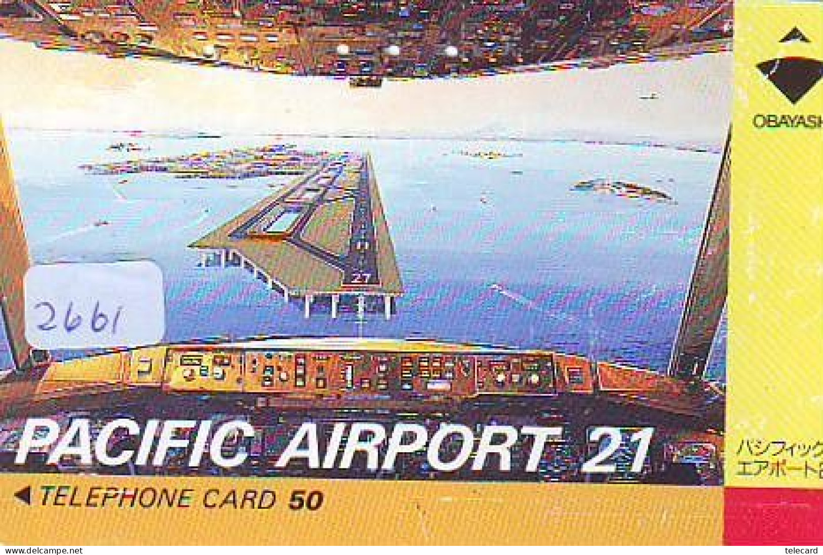 Télécarte  JAPON * PACIFIC AIRPORT *  (2661)  AVIATION * AIRLINE Phonecard  JAPAN AIRPLANE * FLUGZEUG - Flugzeuge