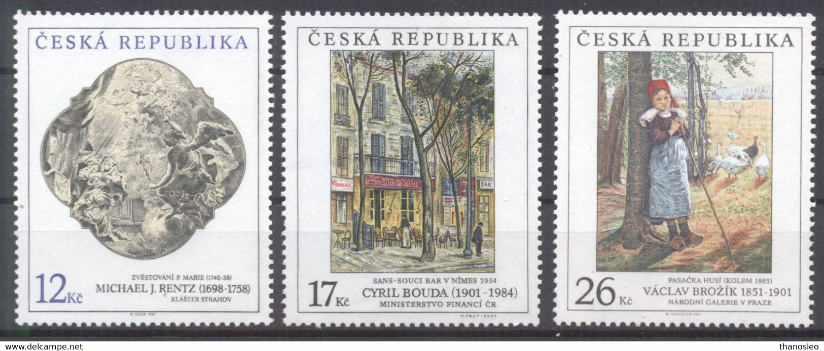 Czech Republic 2001 Art Painting MNH VF - Unused Stamps