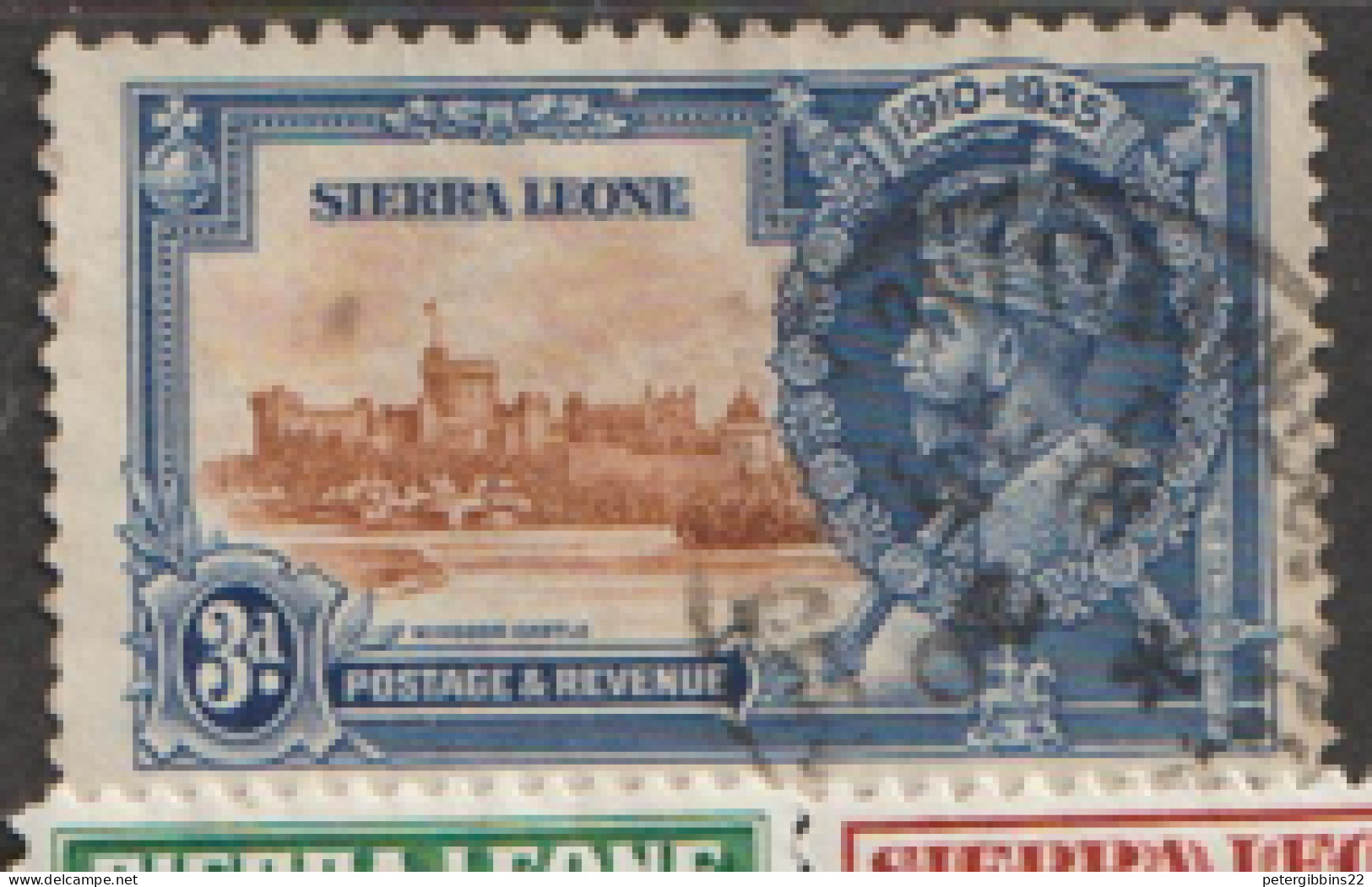 Sierra  Leone   1935  SG  182  3d Silver Jubilee  Fine Used - Sierra Leone (...-1960)