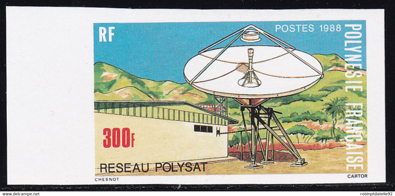 Polynésie Non Dentelés N°306 300f Polysat Qualité:** - Imperforates, Proofs & Errors